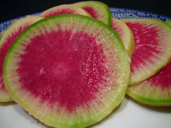 2 watermelon radishes per